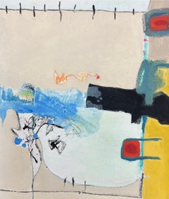 "In with a Slash" (2023) di John McCaws, pittura astratta ad olio su tela