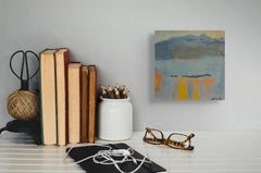 "Last Light" (2025) Pittura astratta figurativa a olio e tecnica mista su tela