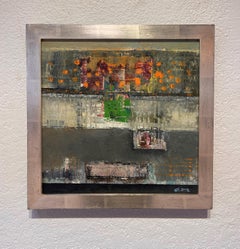 "Last Light" (2025) Abstract Figurative Oil and Mixed Media Painting on Canvas