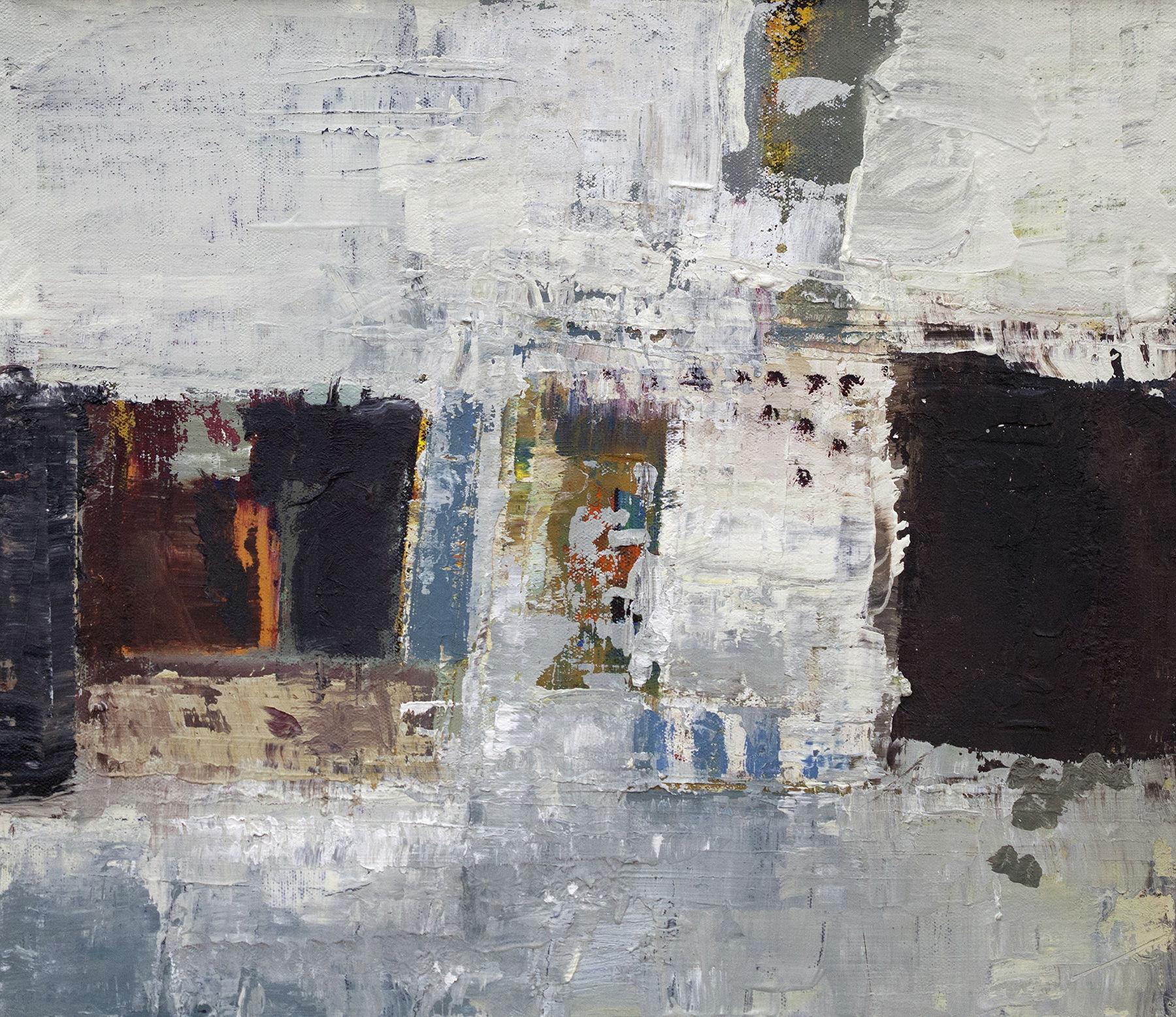 John McCaw Abstract Painting - "Layers" Mixed Media Painting