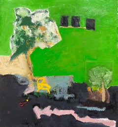 "Lil Bit of Shade" (2023) de John McCaw, pintura expresionista en técnica mixta