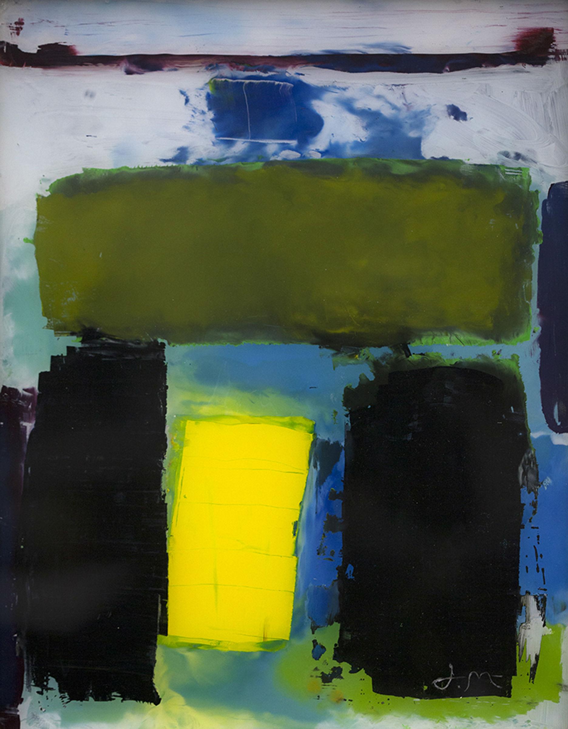 "Passage" (2017) di John McCaws, pittura espressionista a tecnica mista