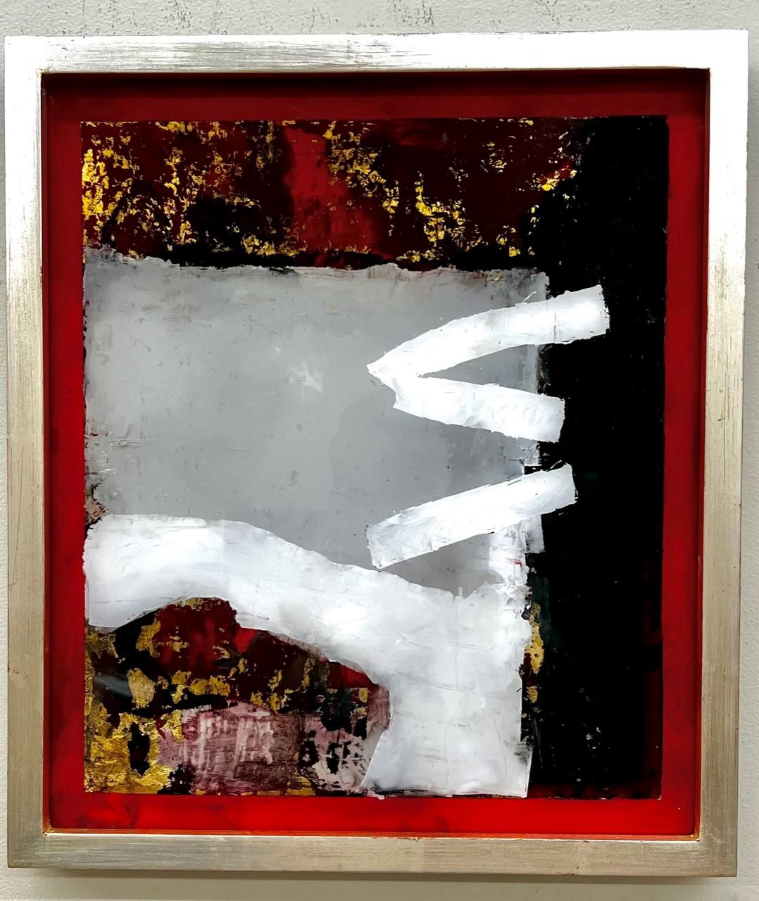 "Red Carpet" (2023) di John McCaws, Pittura ad olio astratta originale