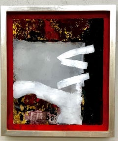 "Red Carpet" (2023) di John McCaws, Pittura ad olio astratta originale