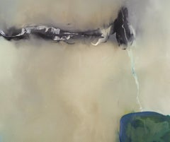 «dge Line » (2021) par John McCaw, acrylique abstraite originale sur plexiglas