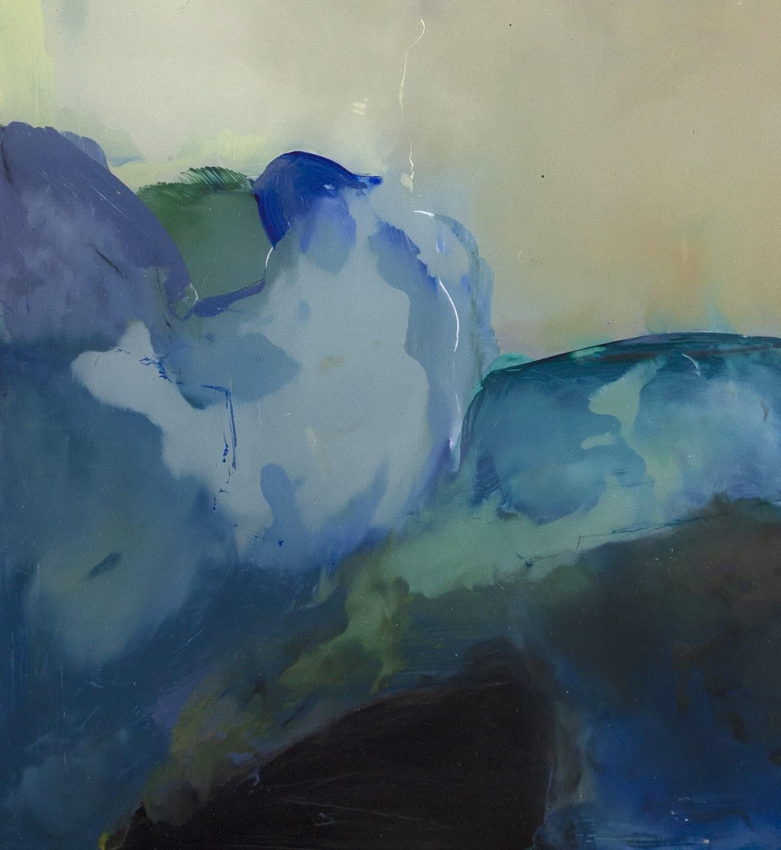 «dge Line » (2021) par John McCaw, acrylique abstraite originale sur plexiglas en vente 3