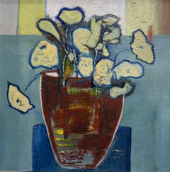 "Natura morta" (2025) Pittura figurativa astratta a olio e tecnica mista su tela