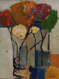 "Sunlit" (2023) di John McCaws, pittura originale espressionista a olio su tela