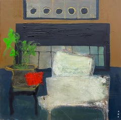 "El estudio" (2025) De John McCaw, Técnica mixta, Original abstracto