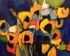 Blue Vase with Melons