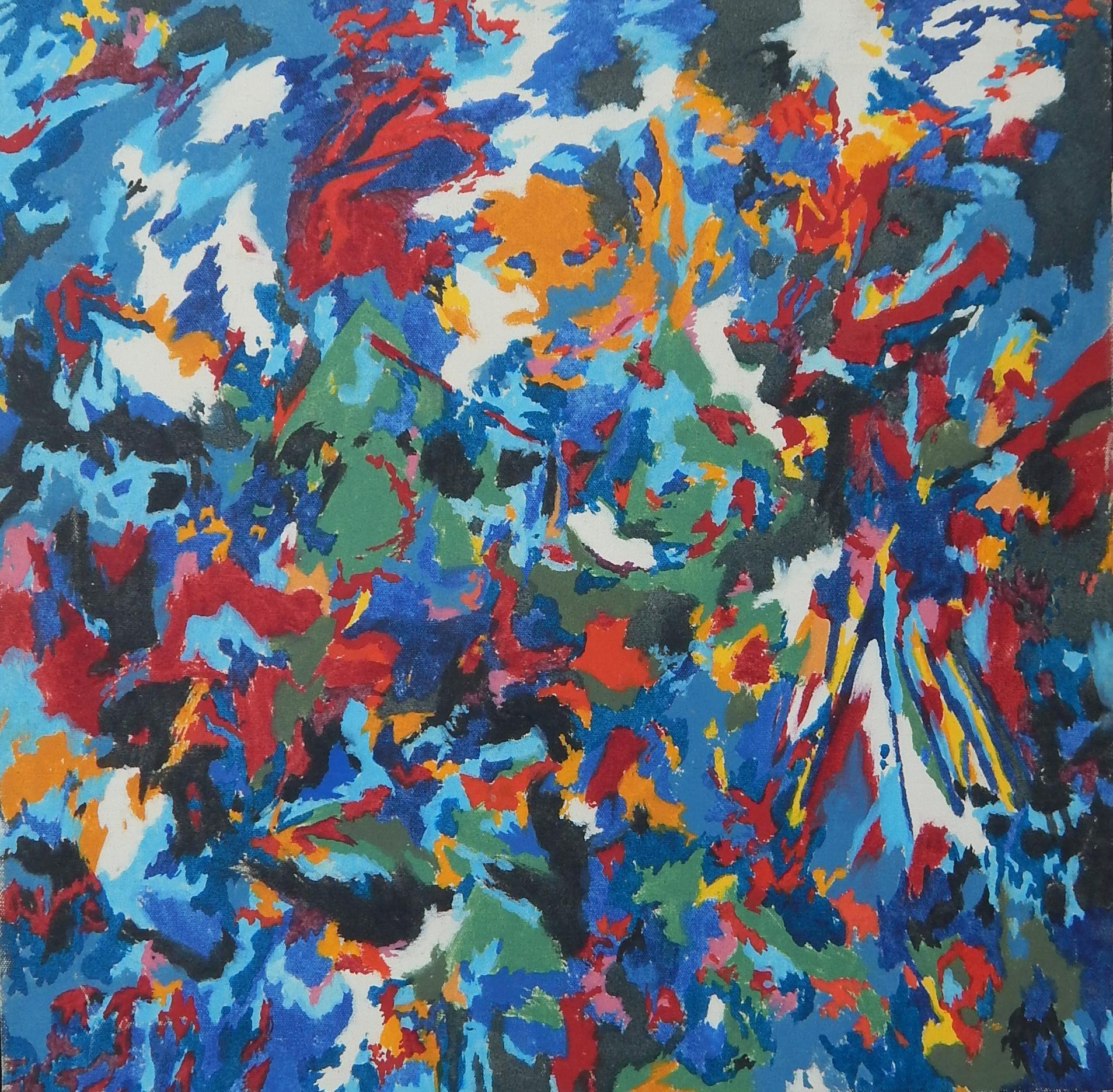 John Harvey McCracken Minimalist Abstract Oil on Canvas, 1973 - Painting by John McCracken