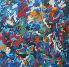 John Harvey McCracken, Minimalistisches abstraktes Ölgemälde auf Leinwand, 1973