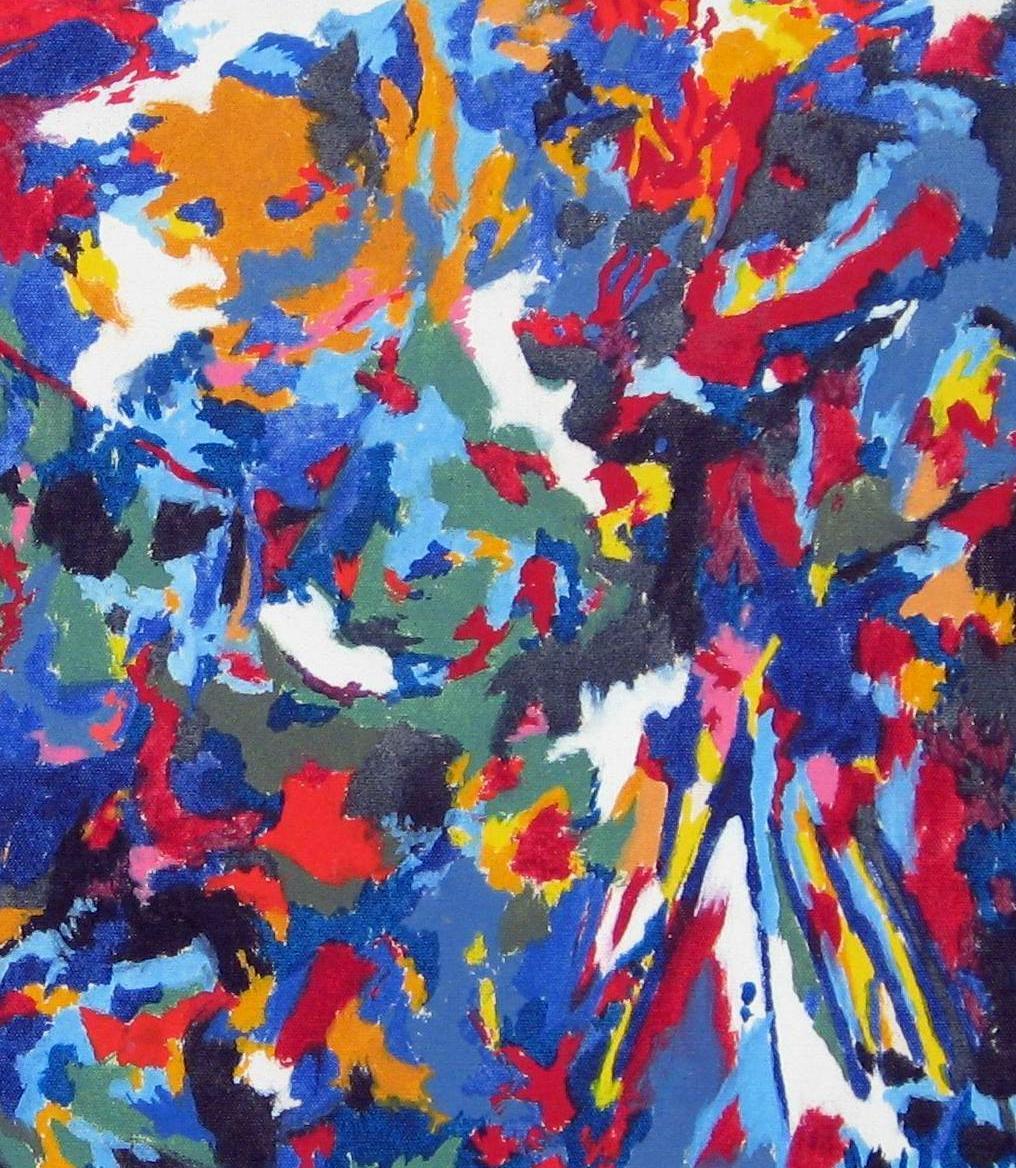 John Harvey McCracken Minimalist Abstract Oil on Canvas, 1973 - Purple Abstract Painting by John McCracken