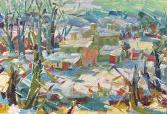 Villaggio scozzese in inverno".