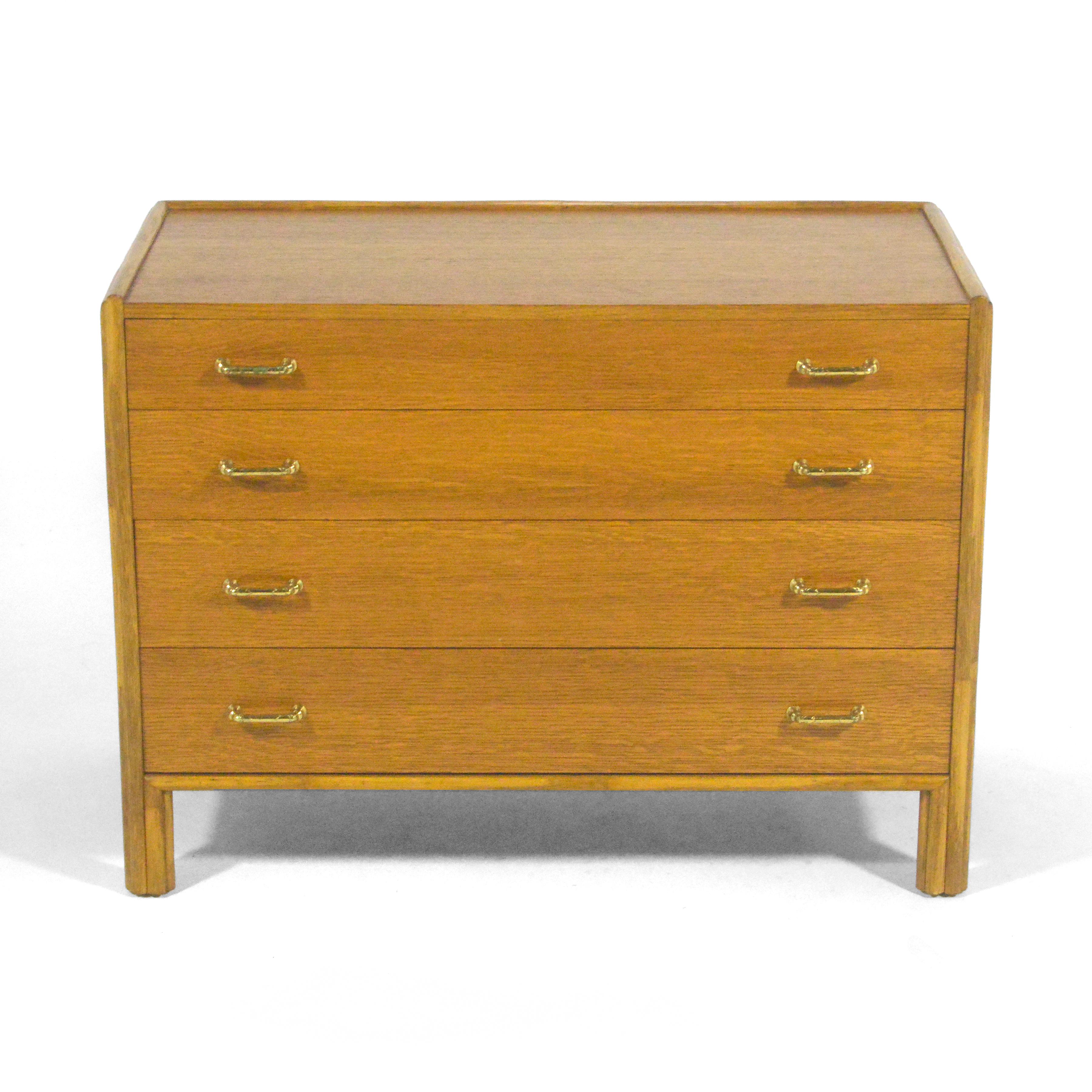 John McGuire Rattan and Oak Chest In Good Condition For Sale In Highland, IN