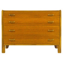 Used John McGuire Rattan and Oak Chest