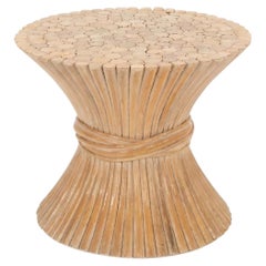 John McGuire “Sheaf of Wheat” End Table 1975c.