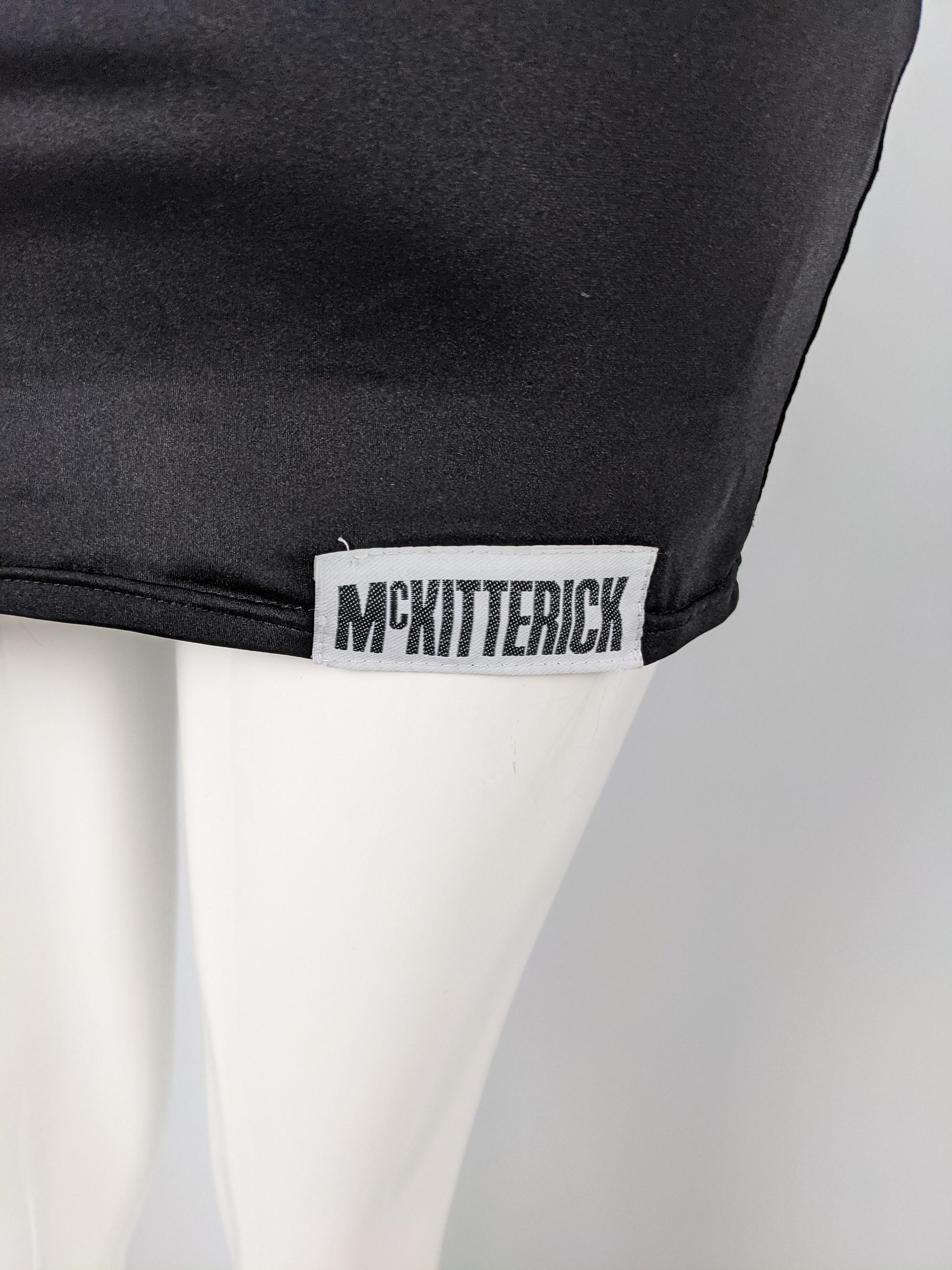 John McKitterick Vintage 1990er Schwarzes Bodycon O-Ring-Minikleid 5
