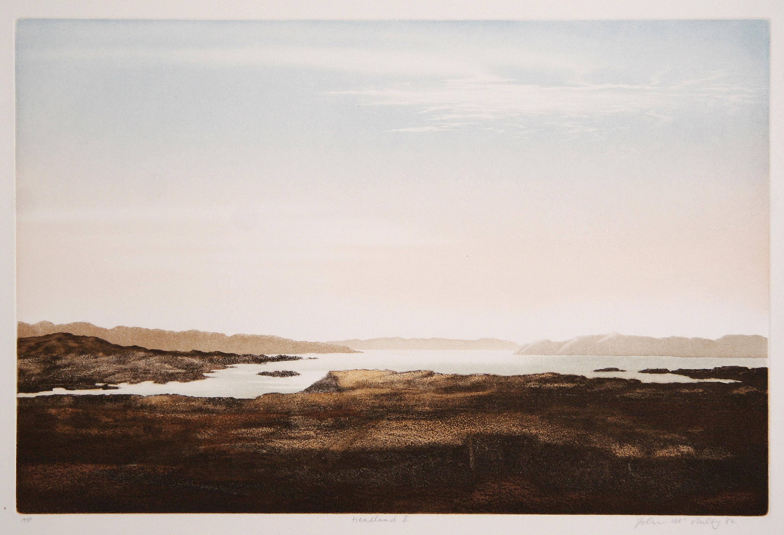 Headland II, American Realist Etching with Aquatint by John McNulty