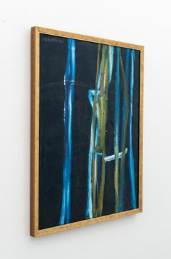 M8 - Abstract Oil Painting, Luminous Colors, 33.5x27