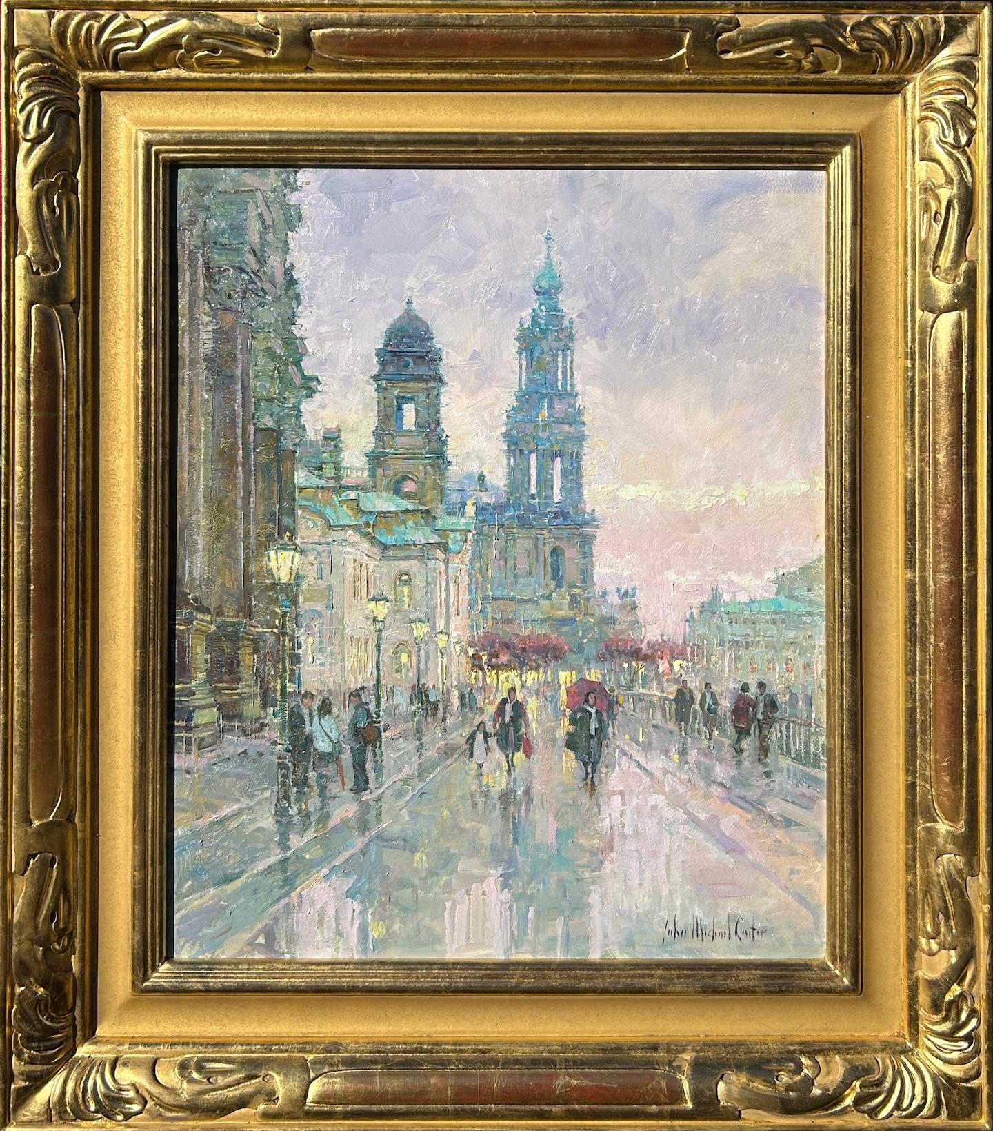 Nach einem kurzen Regenbogen, Dresden – Painting von John Michael Carter
