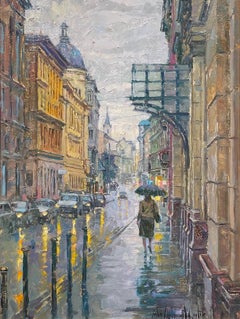 Budapest bajo la lluvia