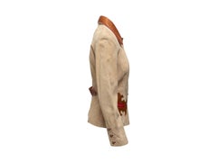 John Michael Tan & Brown Suede & Leather Western Jacket