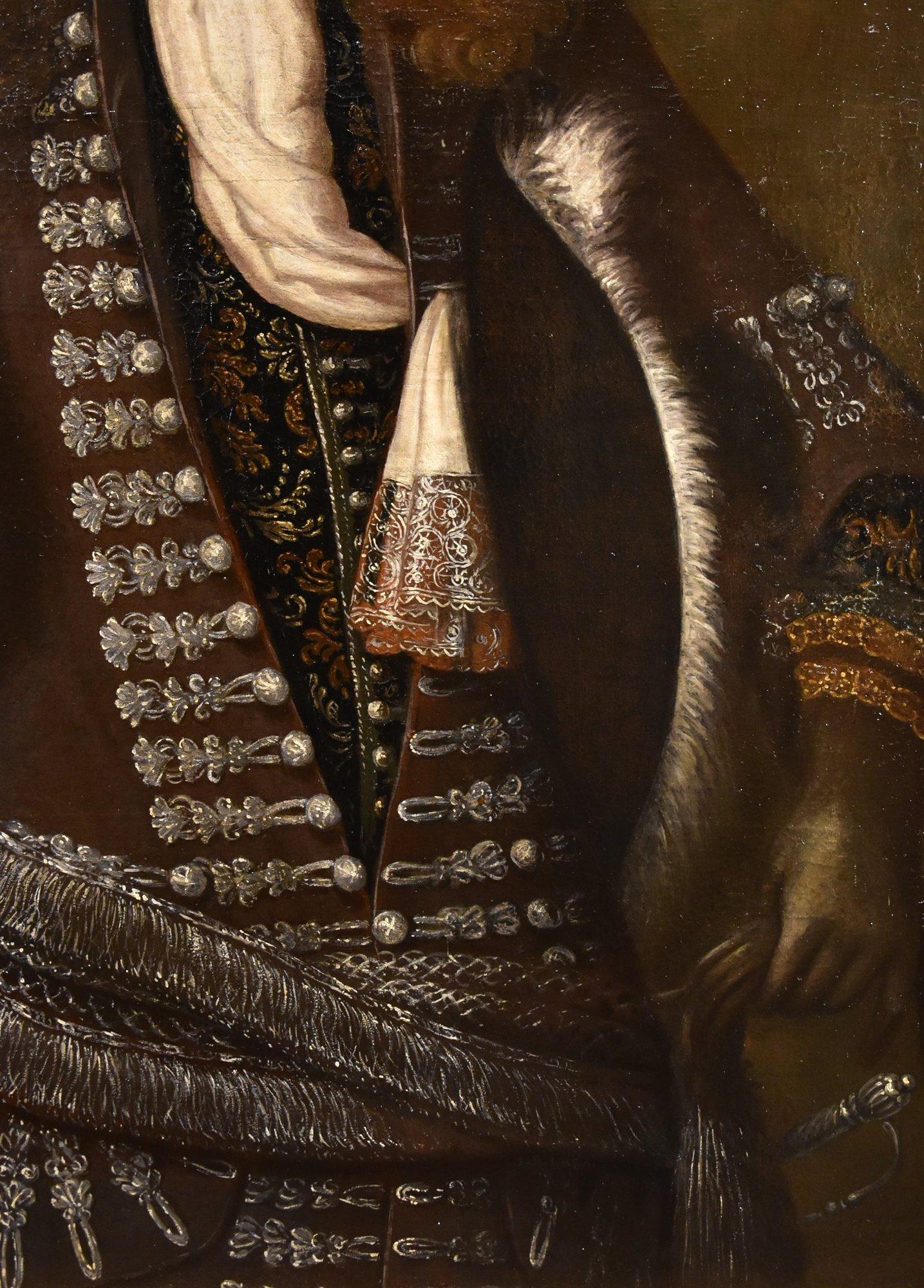 Portrait Gentleman Wright Man 17th Century Paint Oil on canvas Old master For Sale 2