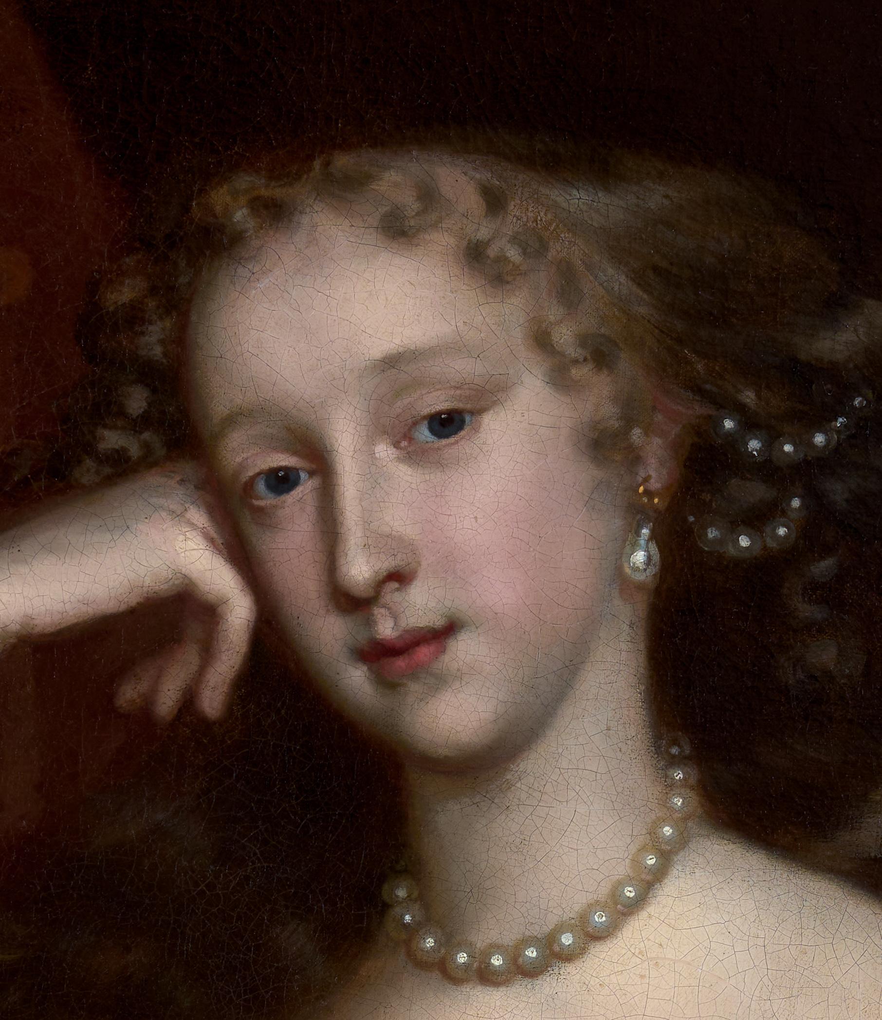 Portrait of a Lady, Elizabeth Fane, Countess Westmoreland in Silver Dress, oil For Sale 5