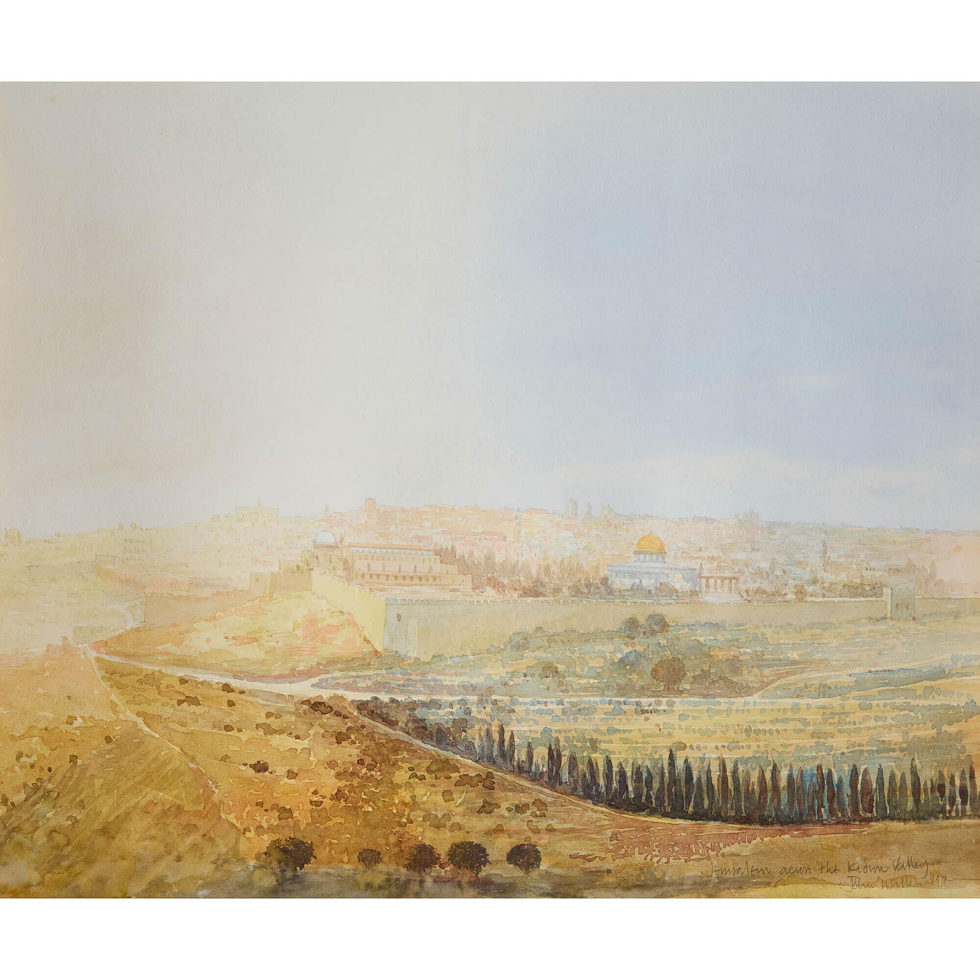 Gerusalemme attraverso la valle del Kidron