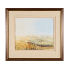 ‘Jerusalem Across the Kidron Valley’, British Orientalist Watercolour by Miller