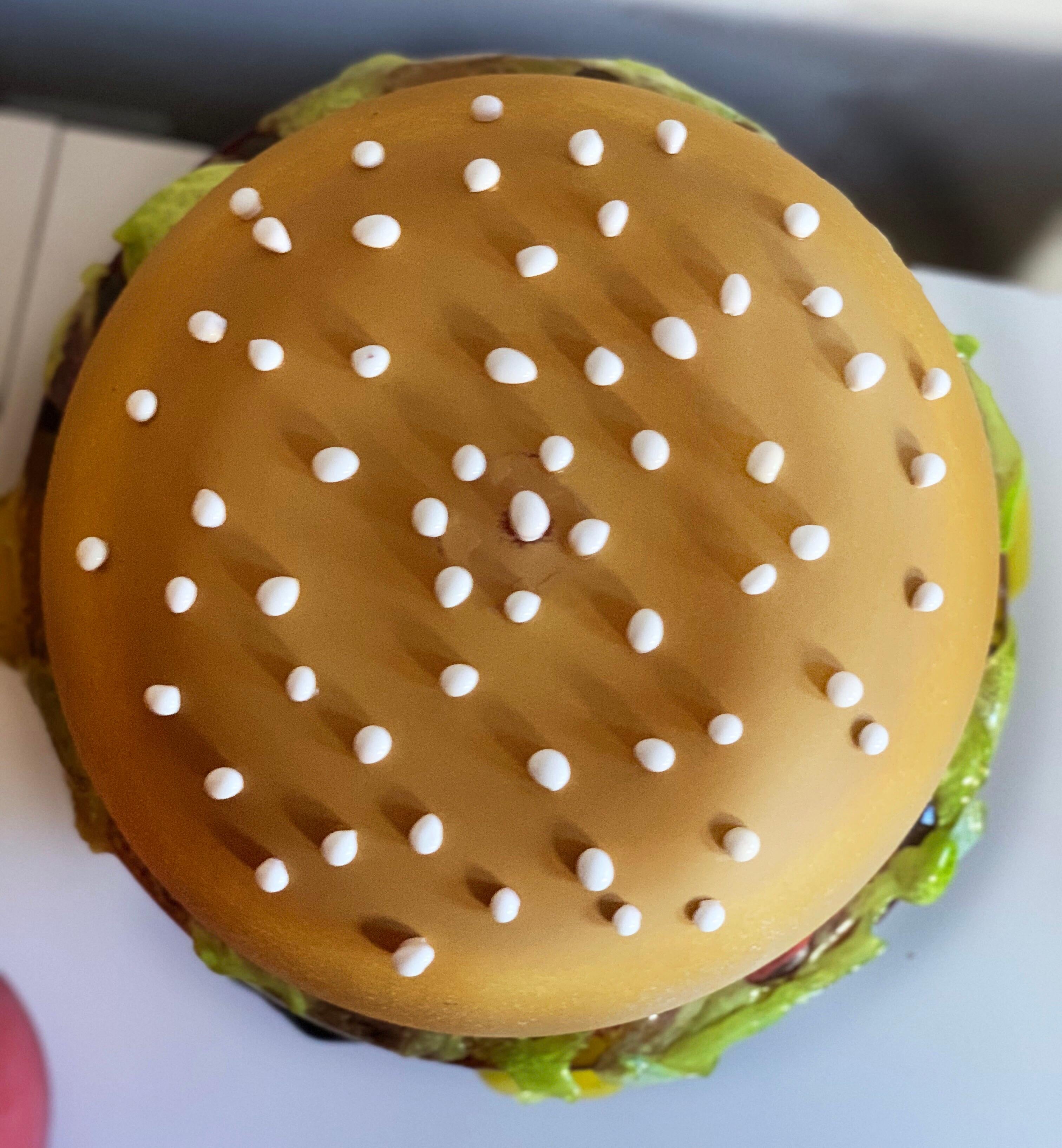 glass hamburger