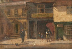 John Miller Winch (1857â€“1834) - 1915 Oil, Colchester Street Scene