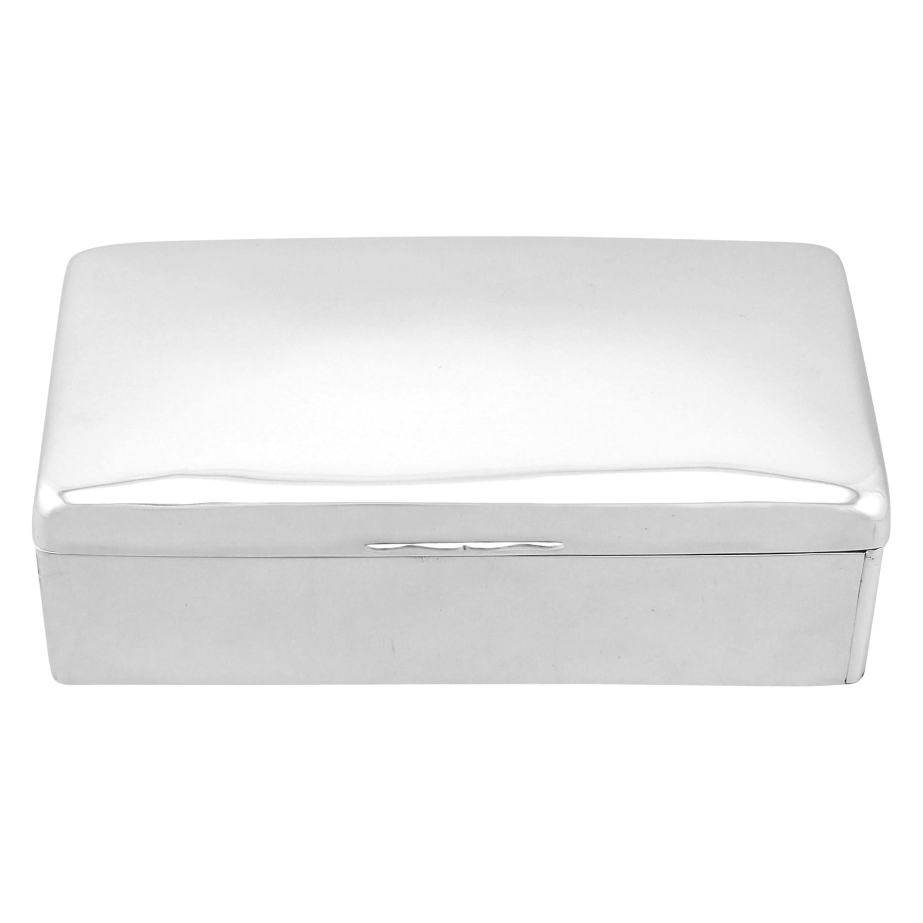 John Millward Banks Antique Victorian Sterling Silver Cigarette or Vesta Box