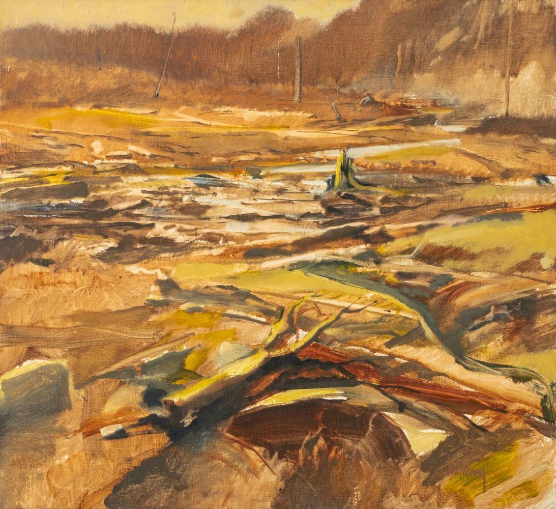 Abstract Forest Clearing - Painting by John Milton Metheany III