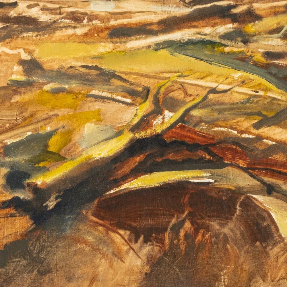 Abstract Forest Clearing - Post-Impressionist Painting by John Milton Metheany III
