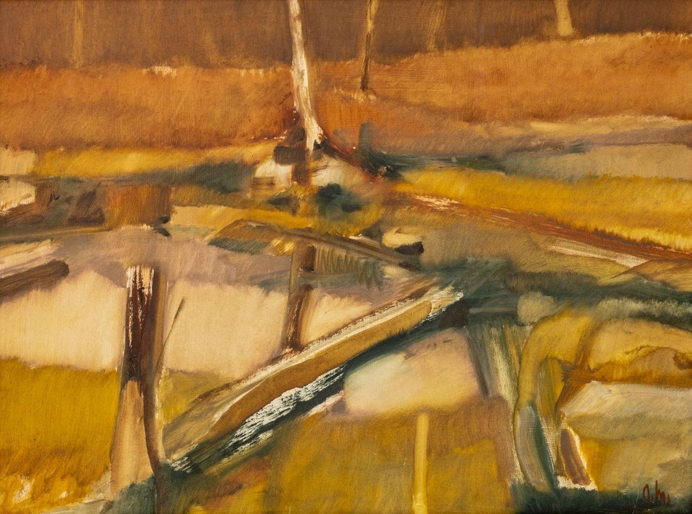 Abstract Landscape - Painting by John Milton Metheany III
