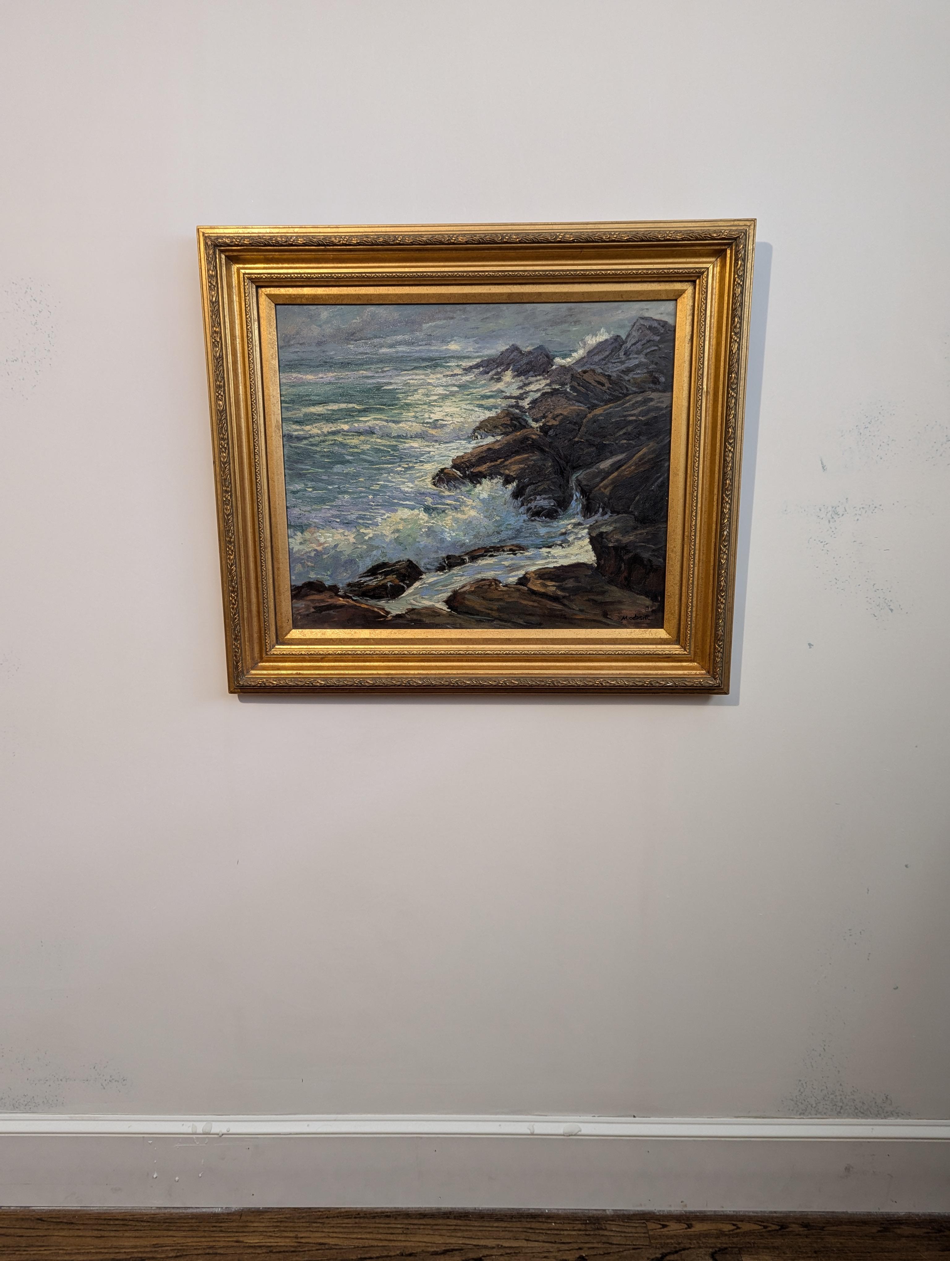 Crashing Waves - Painting by John Modesitt
