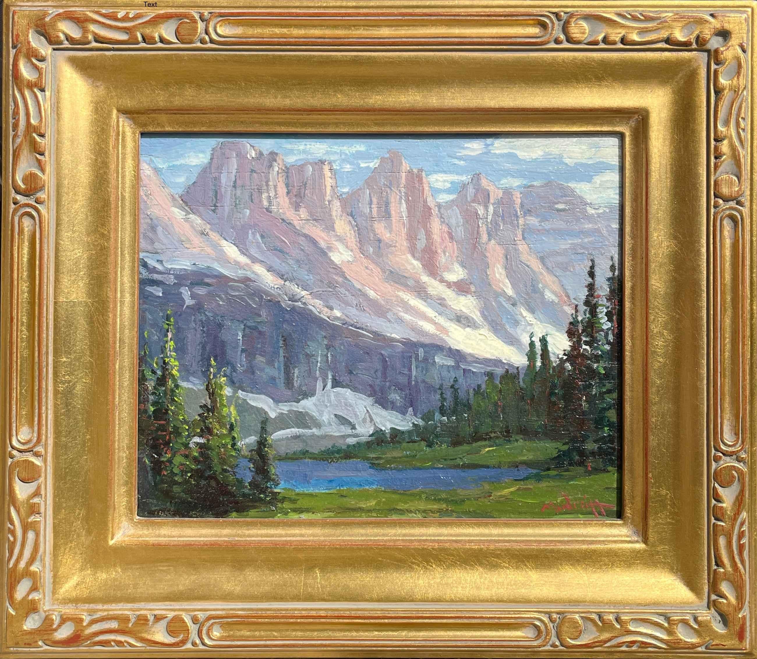 Fantastic Oil Painting of Glacier National Park by Artist John Modesitt For Sale 1