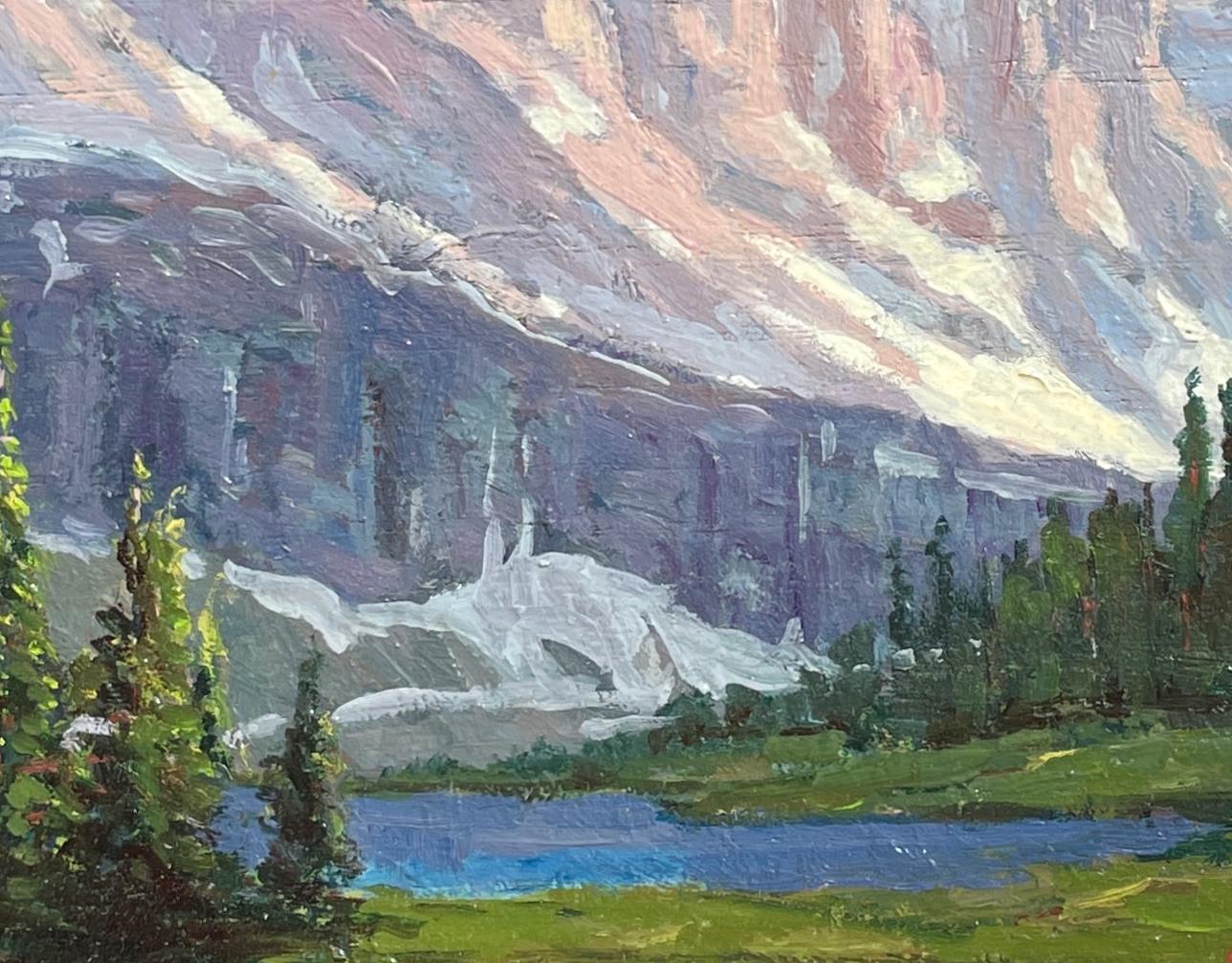Fantastic Oil Painting of Glacier National Park by Artist John Modesitt For Sale 2