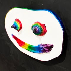 "005" - Colorful Chrome Sculptural Mask by John Monn