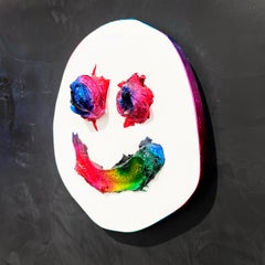 012" - Colorful Chrome Sculptural Mask by John Monn