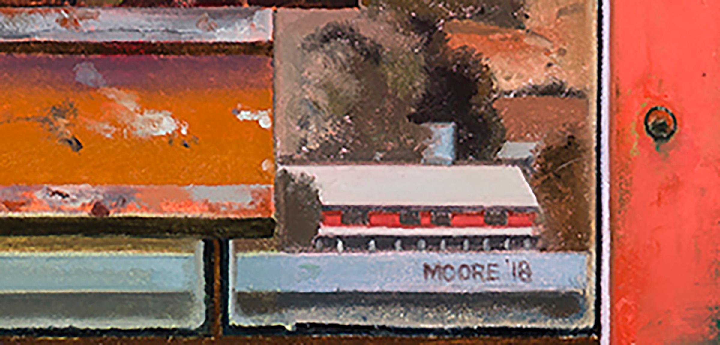 Bureau à double volute  - Contemporain Painting par John Moore