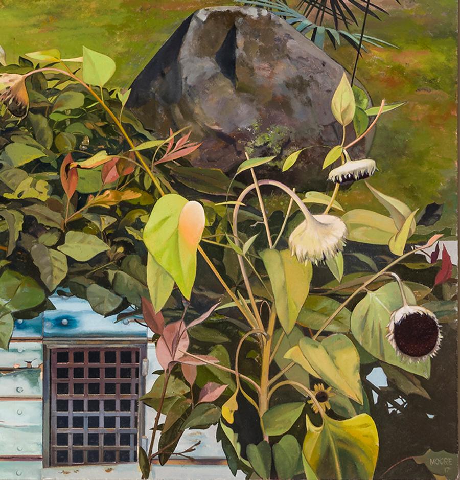 Giardino italiano ad Acadia - Painting Contemporaneo di John Moore