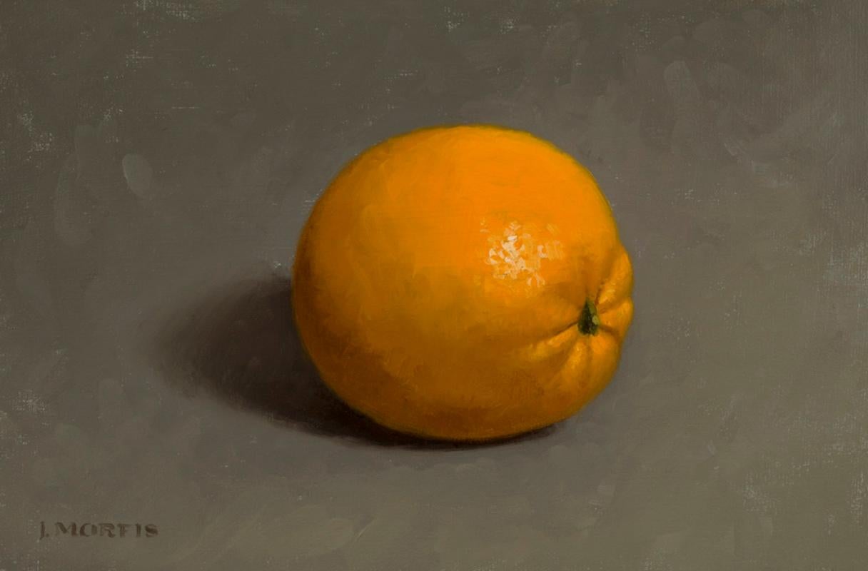 John Morfis Still-Life Painting - Lonely Orange