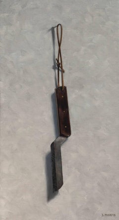 "Meriden Cutlery 1870 contemporary realist painting antique tool Trompe L'oeil"