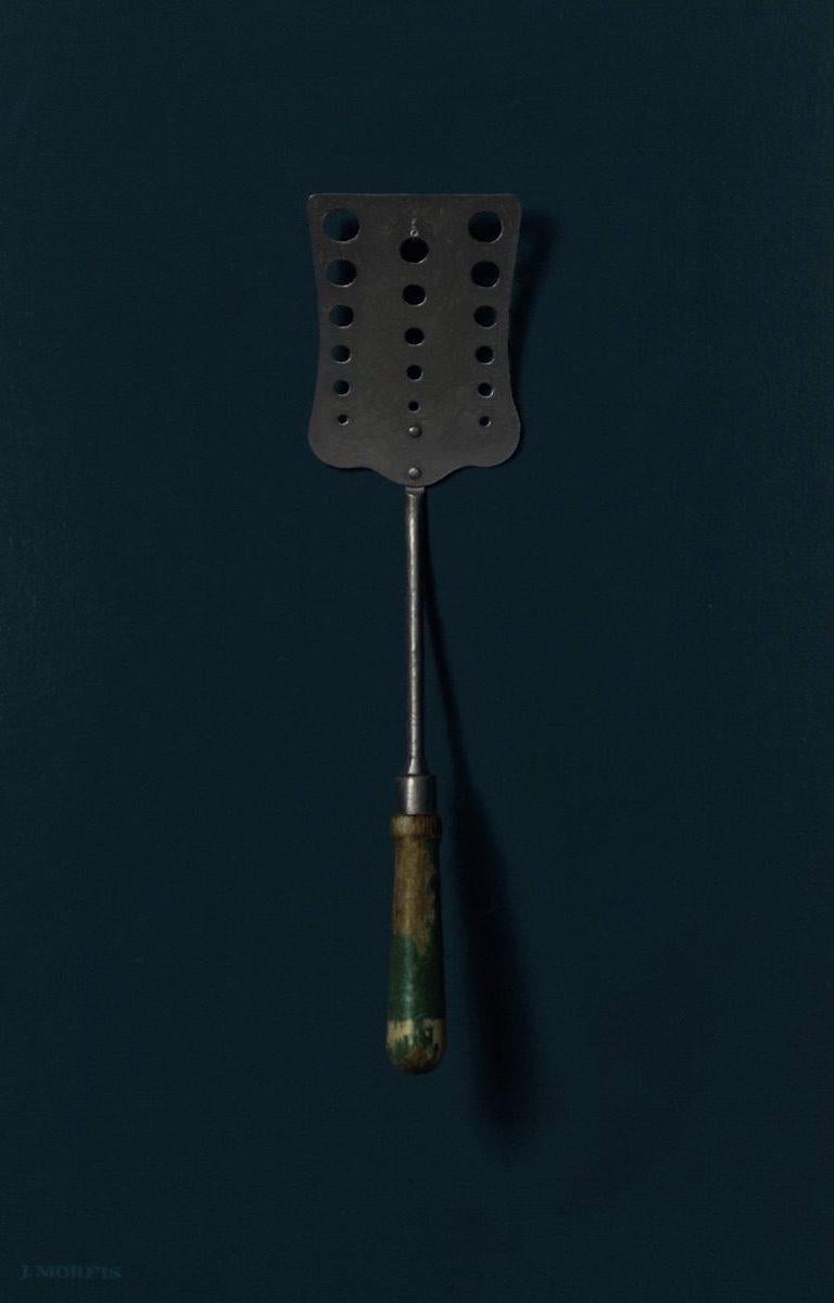 John Morfis Spatula on Blue For Sale at 1stDibs