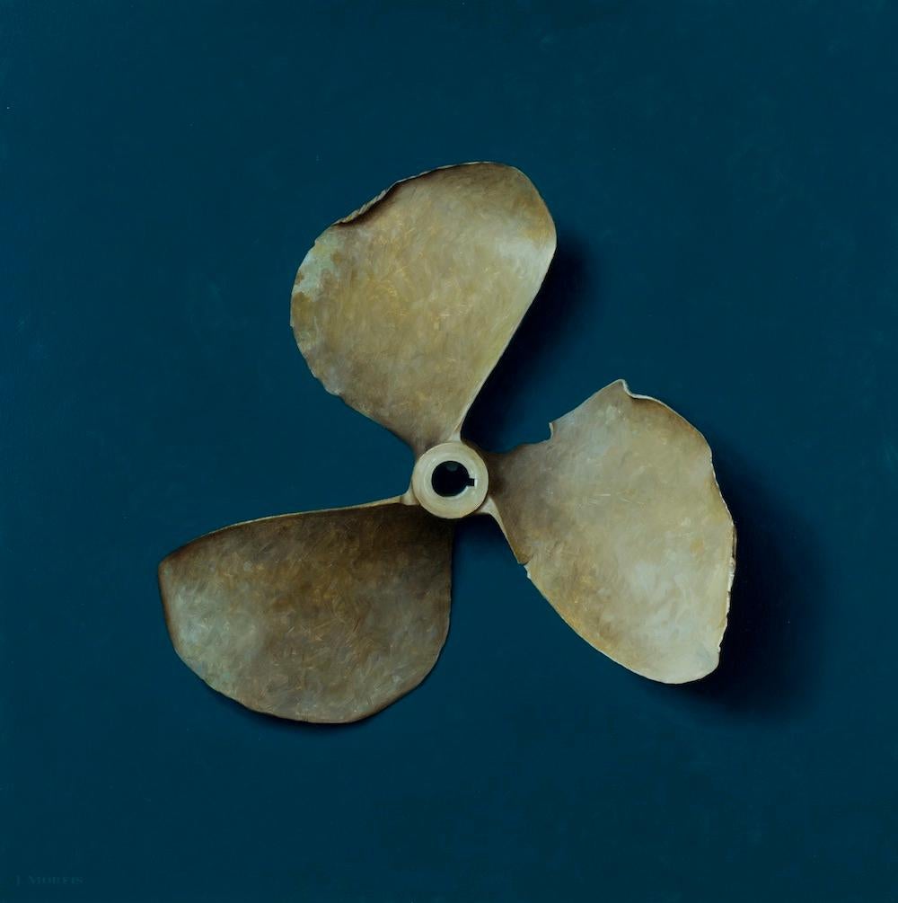 John Morfis Still-Life Painting - What Jetty? (damaged prop)