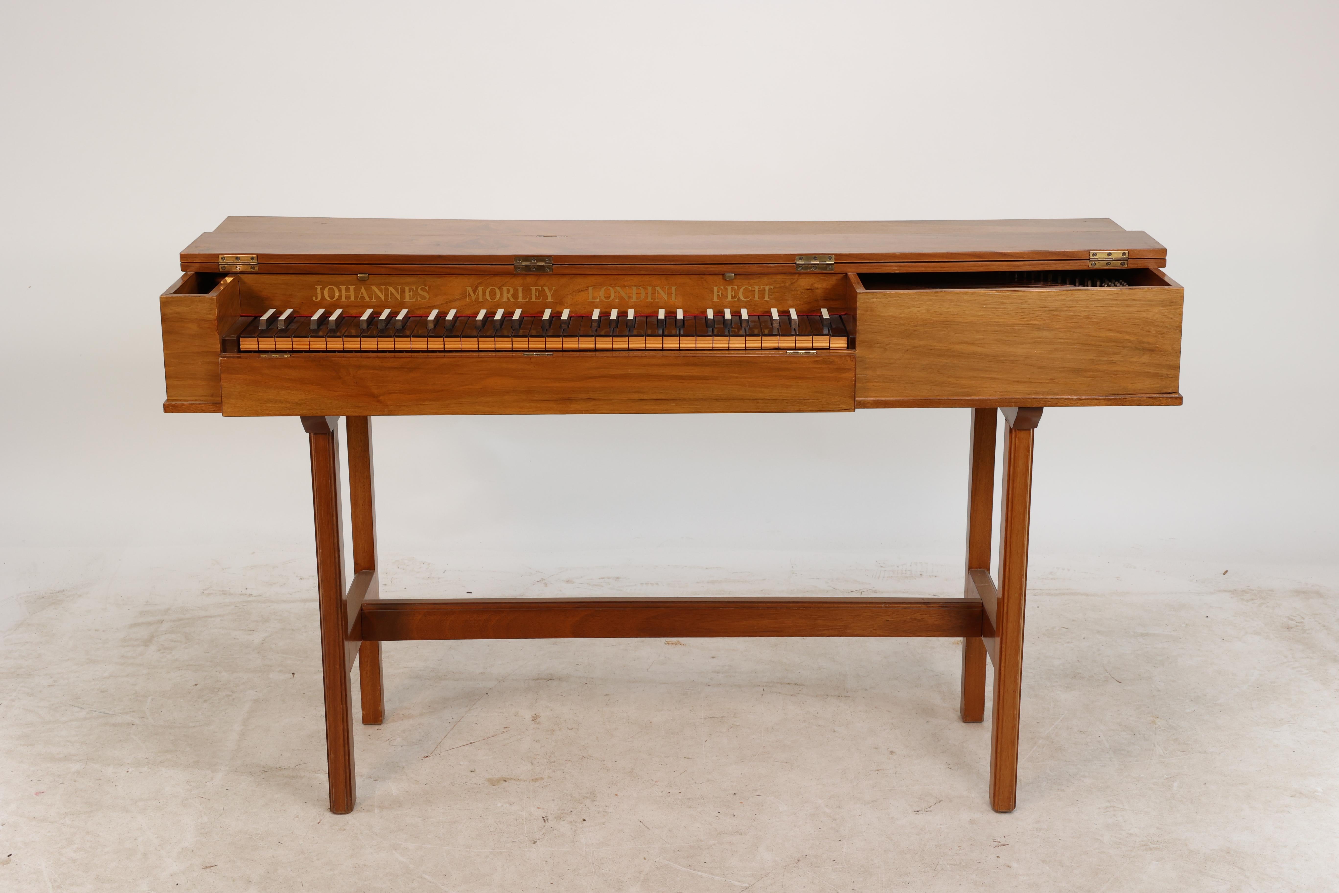 English John Morley London. A 1960's clavichord signed John Morley Londini Fecit.