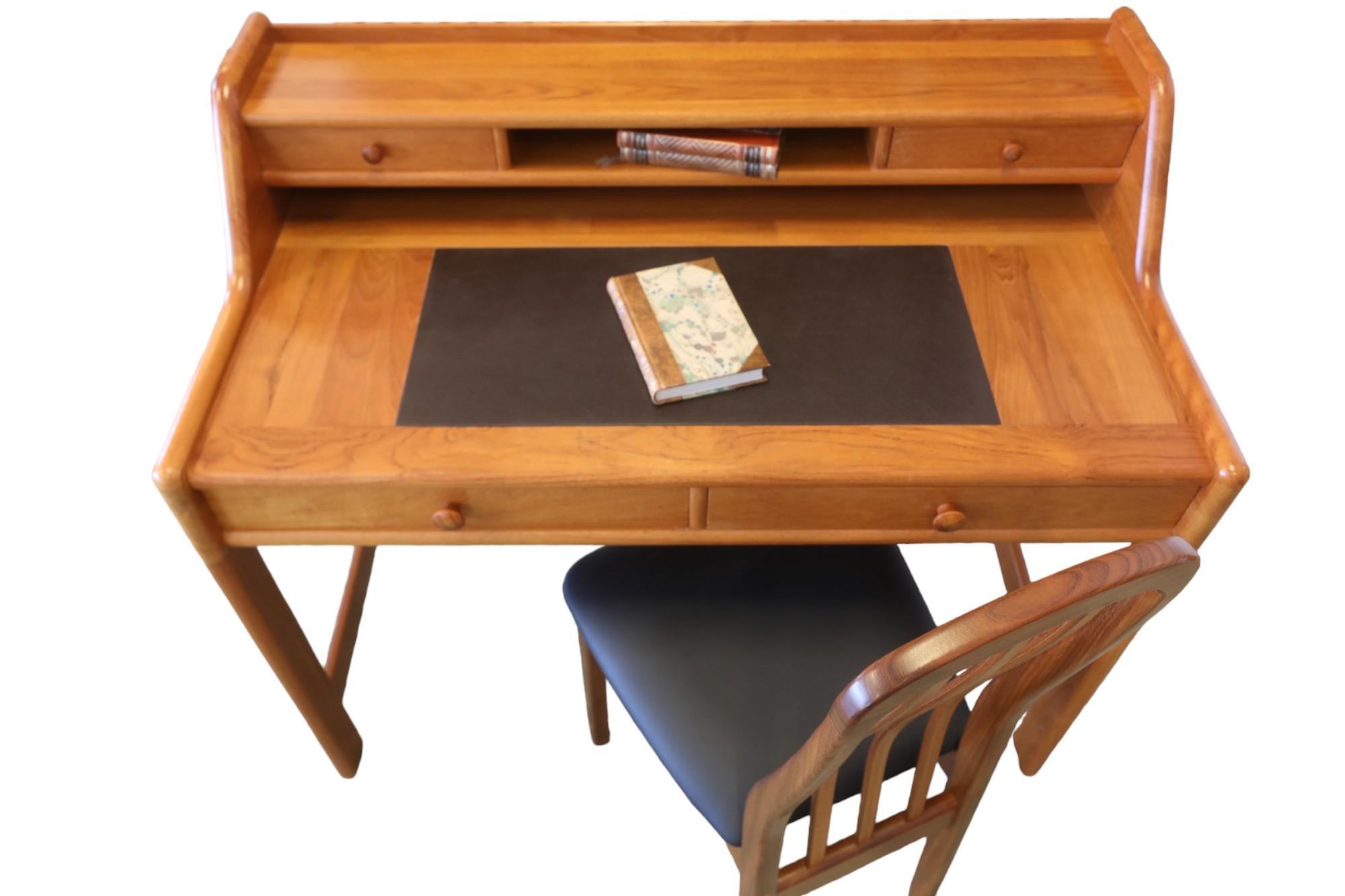 John Mortensen Dyrlund desk in solid teak 1960s 5